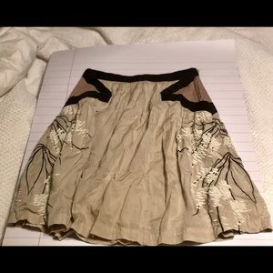 Anthropologie knee high skirt